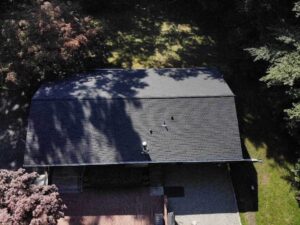 Aerial view of home with Gray asphalt shingles in Yorktown Heights, NY