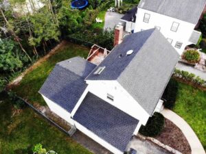 White home in White Plains, NY with new GAF Asphalt shingles