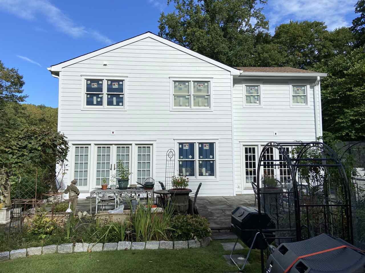 White home with new Andersen windows