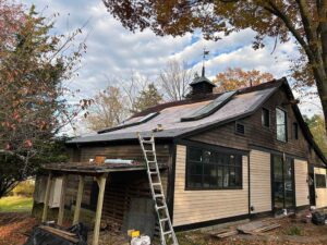 roof replacement in progress