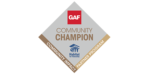 Gunner Roofing is a GAF Community Champion Partner